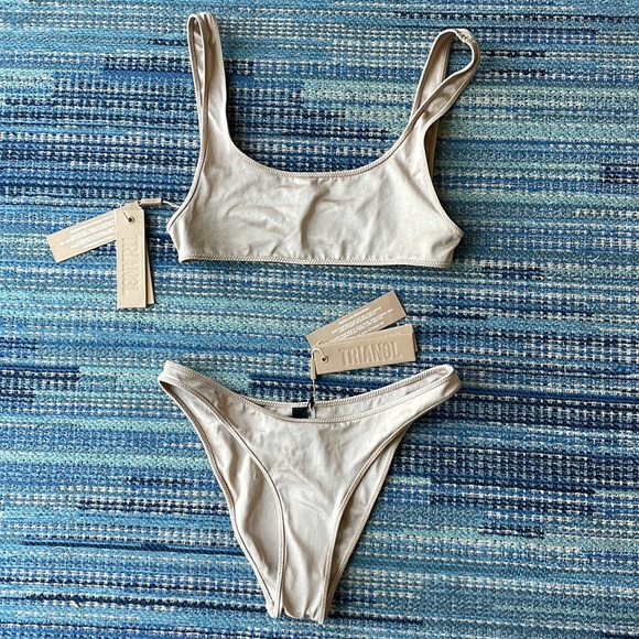 TRIANGL METALLIC TAN 2pc swimsuit - Picture 2 of 9